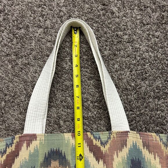Handmade Tapestry Tote Bag 9.5x6x13 Upcycle Recycle Reusable Shopping Bag - Picture 4 of 9
